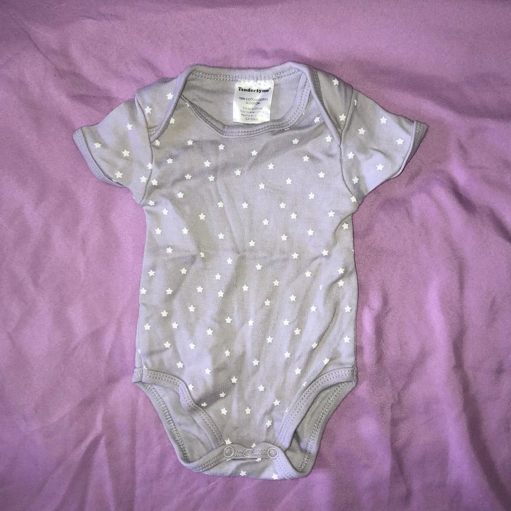 UNISEX BABY ONESIE BODYSUIT 0-6 MONTHS